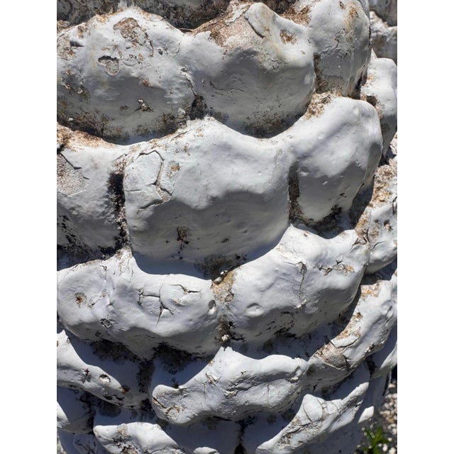 Pair of Vintage Weathered Pinecone Garden Finials For Sale - Image 9 of 11
