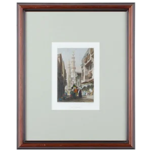 1857 Traditional Hand-Colored Engraving, "Le Caire" by Rouargue