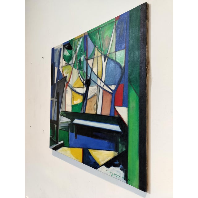 Abstract painting by French American artist, Jacques Lamy. Painted in 1971 in Spain during a 2 year residency at the...