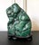 Chinoiserie Malachite Rock on Display Stand Chinese Scholar Stone For Sale - Image 3 of 10
