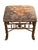 Wood Vintage Faux Bamboo Stool in Ralph Lauren "Hunting Manor Paisley" Fabric For Sale - Image 7 of 17