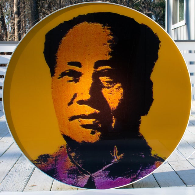 Lightbox Acrylic Print, Mao Tse Tung Silkscreen, Circa 1970 After Andy Warhol For Sale In Atlanta - Image 6 of 18