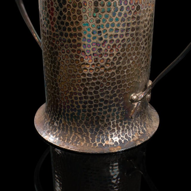 Art Nouveau Antique Tankard, English, Silver Plate, Jug, Vase, Art Nouveau, Victorian, 1900 For Sale - Image 3 of 13