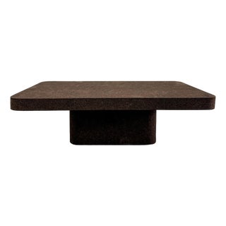Vintage Rectangle Cork Coffee Table – 1970s For Sale
