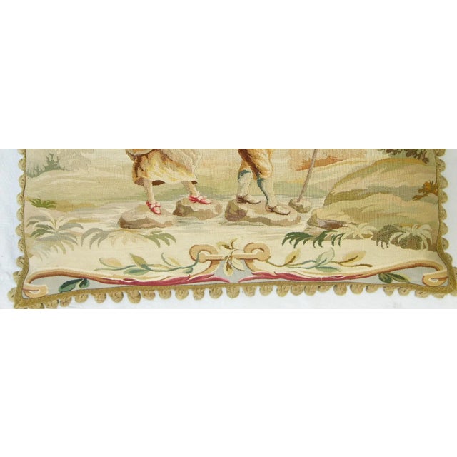 Circa 1850 Antique French Tapestry Pillow For Sale In Los Angeles - Image 6 of 9