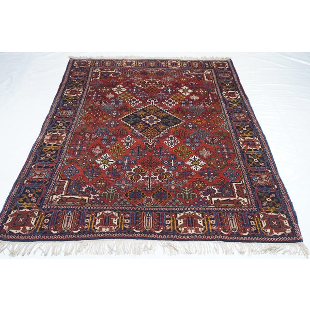 Textile Vintage Joshagan Rug 4'3'' X 6'7'' For Sale - Image 7 of 11