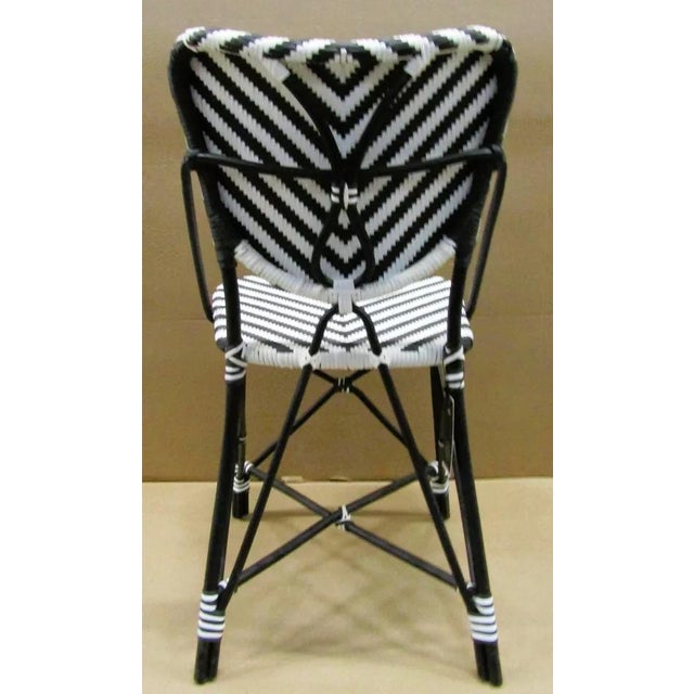 2020s Eichholtz Colony Rattan Chevron Dining Side Chair For Sale - Image 5 of 11