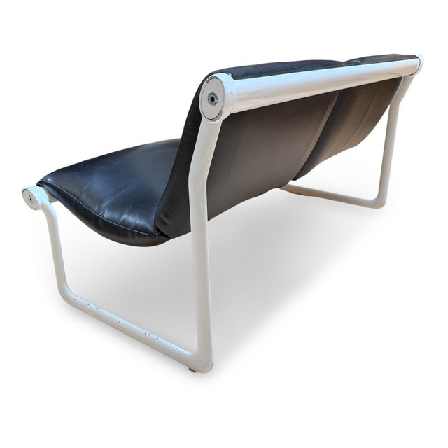 Metal 1970s Sling Settee by Bruce Hannah and Andrew Morrison for Knoll For Sale - Image 7 of 14