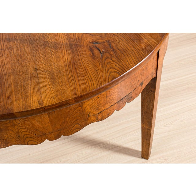 Antique Biedermeier Elm Dining Table, 1800s For Sale - Image 16 of 18