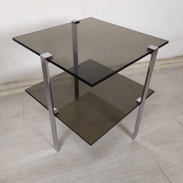 Vintage Glass Sofa Tables, 1970s, Set of 2 For Sale - Image 10 of 18