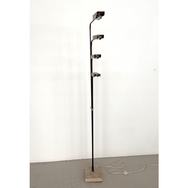 Italian Travertine and Brass Floor Lamp by Goffredo Reggiani, 1960s For Sale - Image 9 of 18