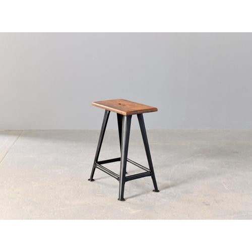 Industrial Factory Stool by Rowac, 1920s For Sale - Image 4 of 12