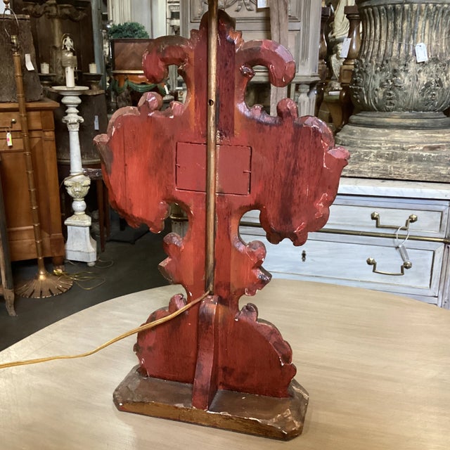 Vintage Copper-Color Table Lamp For Sale - Image 10 of 12