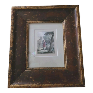 Beautifully Framed Watercolor “School Boy” English School 1820