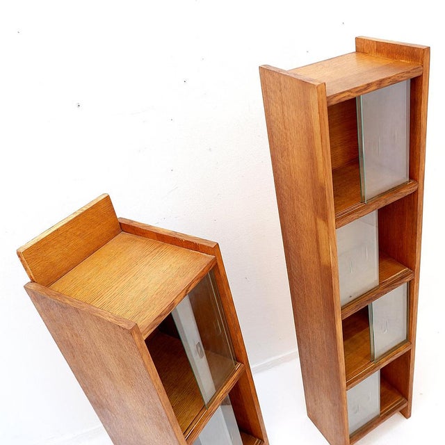 Mid-Century Modern Tall Vintage Glazed Bookcase, 1960s For Sale - Image 3 of 16