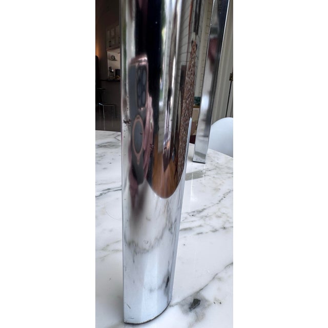1970s Milo Baughman Style Chrome and Glass End Tables — A Pair For Sale In Houston - Image 6 of 10