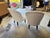 Late 19th Century Title: Antique 19th Century French Napoleon III Chairs in White Brushed Cotton - A Pair For Sale - Image 5 of 7