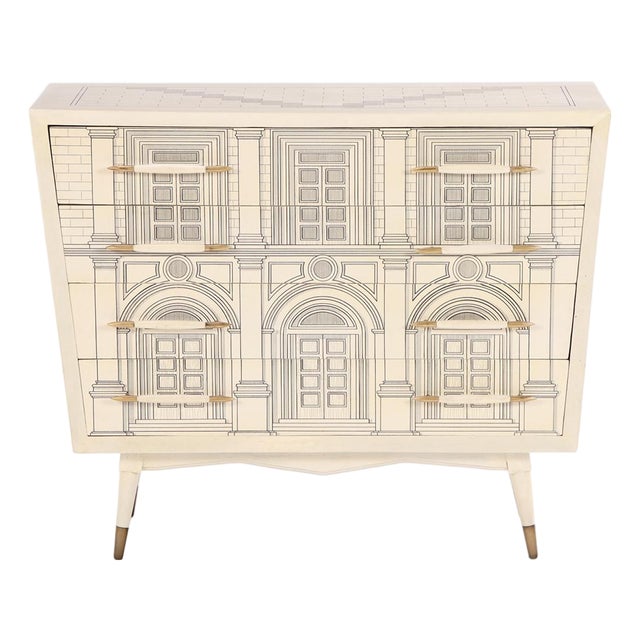 An Italian Architectural Commode, in the Manner of Fornasetti, C. 1950. For Sale