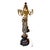 Pair French Neoclassical Bronze, Dor'e Bronze & Belgique Noir Candelabra, Now Electrified, Ca. 1870 For Sale - Image 14 of 14