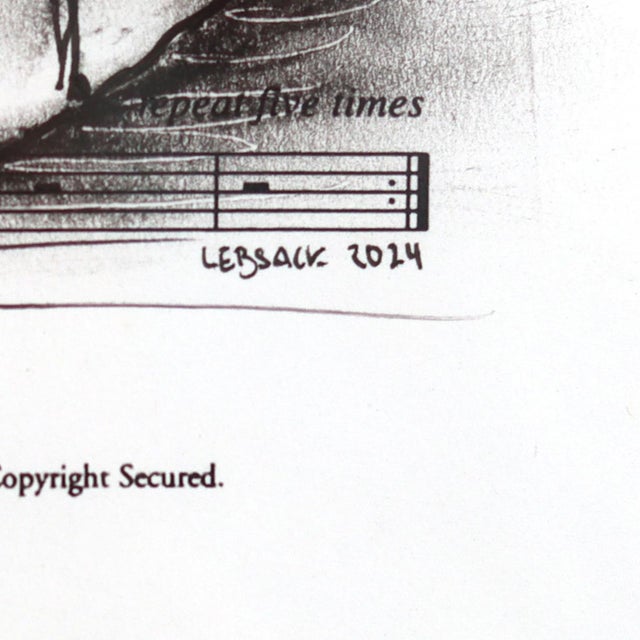 Pursuit of Contentment - Framed Original Figurative Narrative Mixed Media Artwork on Sheet Music For Sale - Image 9 of 9