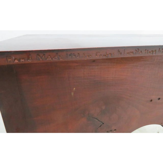 Robert T Hogg Chester County Pa Walnut Queen Anne Lowboy Dresser For Sale In Philadelphia - Image 6 of 9