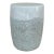 Made Goods White Reactive Ironstone Cadence Garden Stool For Sale