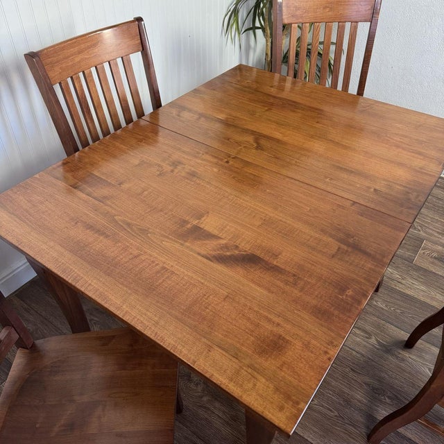 Solid Wood Craftsman Mission Style Dining Set For Sale - Image 9 of 11