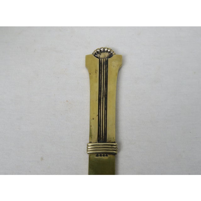 Antique Brass Letter Opener For Sale - Image 5 of 9