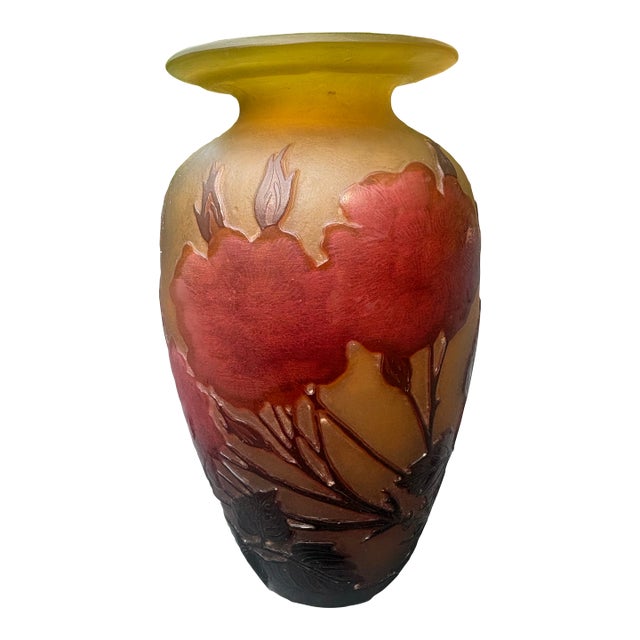 Galle Cameo Vase For Sale
