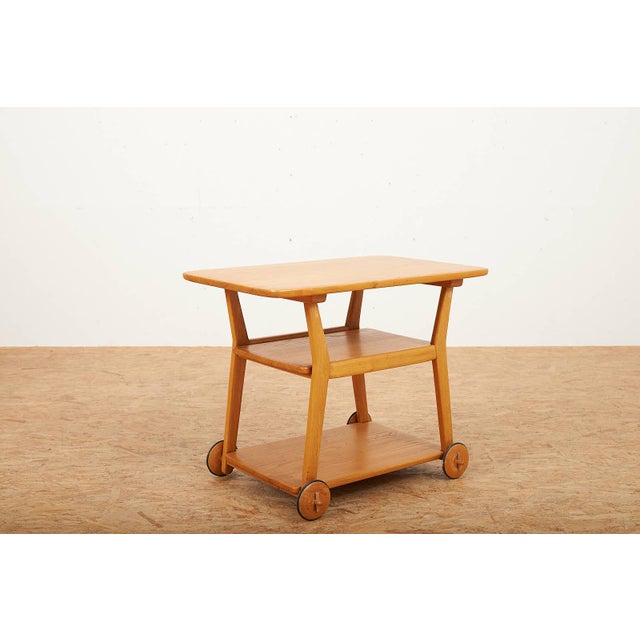 Serving Stand in Elm by Jacob Müller for Wohnhilfe, 1940s For Sale - Image 4 of 10