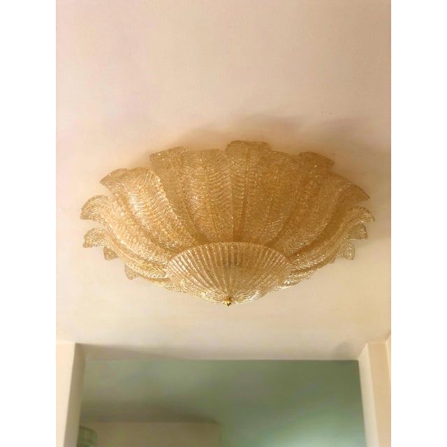 Murano Sputnik Flush Mount Chandelier From Italy For Sale - Image 6 of 9