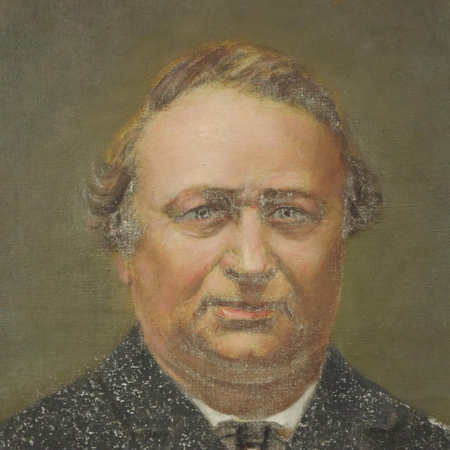 L. De Caluwé, Portrait of a Man, Early 20th Century, Painting on Canvas For Sale - Image 13 of 15
