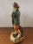 Italian 1950s Borghese Painted Chalkware Boy With Walking Stick Figurine For Sale - Image 3 of 8