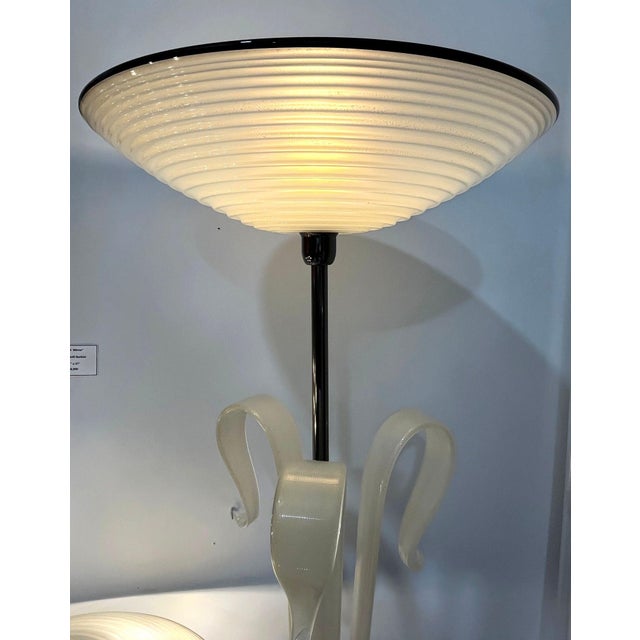 Fabulous Murano Glass Floor Lamp by Vivarini For Sale In Naples, FL - Image 6 of 9