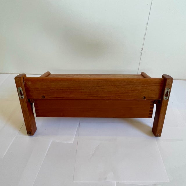 1960s A Floating Teak Night Stands Mid Century Danish For Sale - Image 4 of 6
