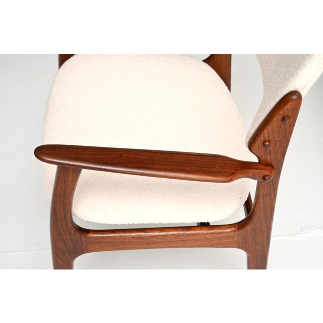 Brown Vintage Danish Desk Chair by Erik Buch for Oddense Maskinsnedkeri, 1960s For Sale - Image 8 of 11