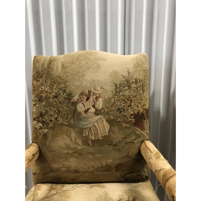 George III Gainsborough Child's Aubusson Upholstered Arm Chairs - A Pair For Sale In Tampa - Image 6 of 12