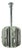 Vintage Chromed Steel Pendant Lamp with 8 Lights, 1970s For Sale