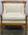 Vintage Statton Furniture Mahogany & Textured Slub Upholstery Club Chair For Sale - Image 12 of 13