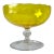 1970s Italian Optic Glass Footed Bowl For Sale
