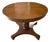 Antique French Round Walnut Dining Table 3 Leafs Circa 1880 For Sale