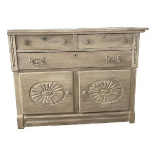 Antique Solid Wood Dresser For Sale