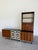 Mid Century Modern 4 piece modular freestanding wall unit, storage cabinets and display case with lighted dry bar. Made by...