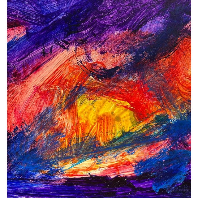 Contemporary Jean Krille, Landscape 127, Oil on Canvas, 1988 For Sale - Image 3 of 11