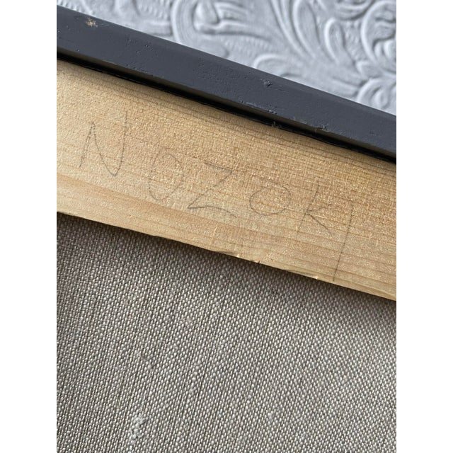 Postmodern Fauvist Abstract Oil Painting Signed Nozoki For Sale - Image 6 of 8