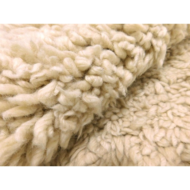 Textile Vintage Hand Made Flokati Rug With Lush Wool Pile. For Sale - Image 7 of 13