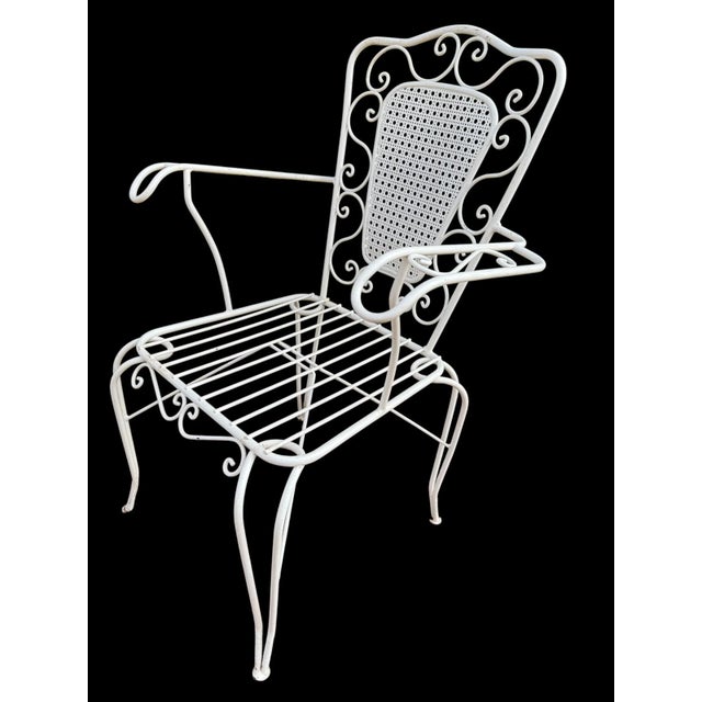 1960s Provencal Wrought Iron Armchairs, 1960s, Set of 4 For Sale - Image 5 of 16