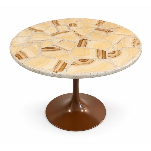 Vintage Mid Century Modern Mixed Stone Tulip Dining Table For Sale In Charleston - Image 6 of 8