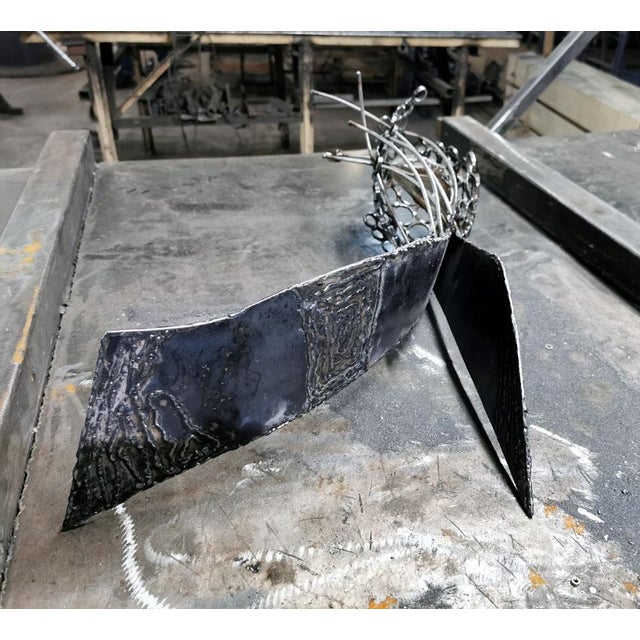 Early 21st Century Ovidiu Kloska, Seed of Eternity, 1977, Welded Steel For Sale - Image 5 of 10