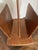 Brown Oak Magazine Rack attributed to Pierre Cruège, 1950 For Sale - Image 8 of 10